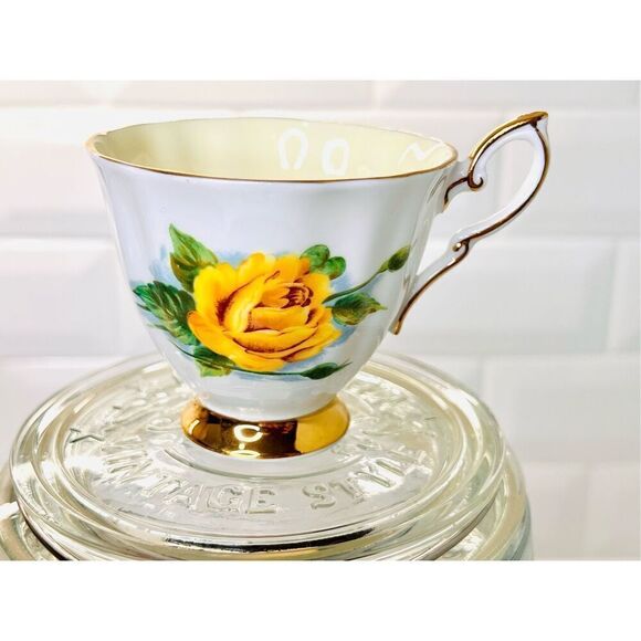 Vintage Paragon Six World Famous Roses MME Ch Sauvage Tea Cup w/handle
